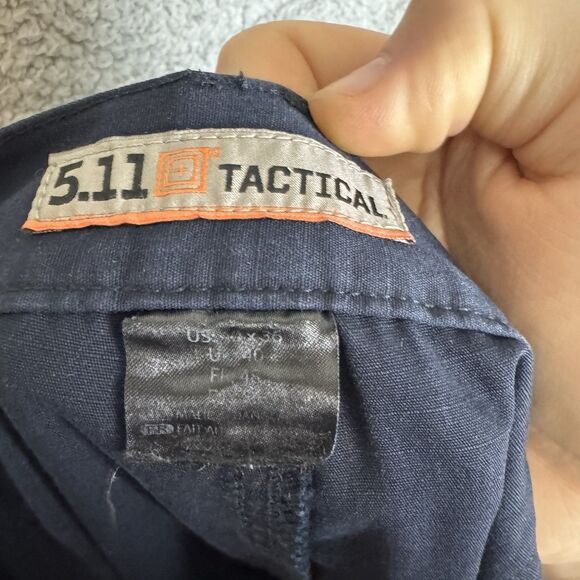 5.11 Tactical Series Pants Mens 40x36 Blue Cargo Relaxed Workwear Utility - Picture 9 of 11